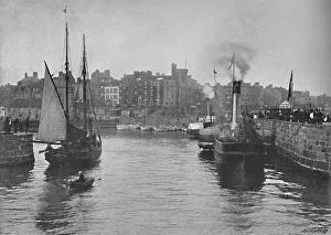 The Harbour, Bridlington Quay, c1896. Artist: JW Shores The Harbour, Bridlington Quay, c1896. Artist: JW Shores