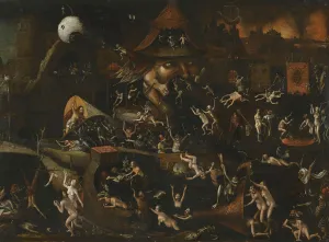 Prints of The Harrowing of Hell. Private Collection Hieronymus Bosch Prints: The Harrowing of Hell Print - Private Collection