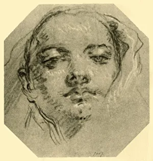 Head of a Woman, c1739-c1744, (1928). Artist: Giovanni Battista Tiepolo Head of a Woman, c1739-c1744, (1928). Artist: Giovanni Battista Tiepolo