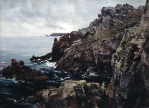 Headland of Raz, 1884. Artist: Emmanuel Lansyer Headland of Raz, 1884. Artist: Emmanuel Lansyer