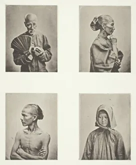 John Thomson Photography Prints: Four Heads, Types of the Labouring Class, c. 1868. Creator: John Thomson