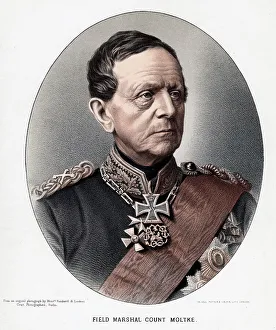 Helmuth Karl Bernhard, Count von Moltke, Prussian general and statesman, c1880 Helmuth Karl Bernhard, Count von Moltke, Prussian general and statesman, c1880