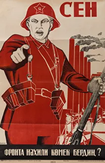Socialist Realism Artwork Prints: What Have You Done to Help the Front?