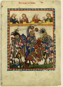 Henry I, Count of Anhalt (From the Codex Manesse), Between 1305 and 1340. Artist: Anonymous Henry I, Count of Anhalt (From the Codex Manesse), Between 1305 and 1340. Artist: Anonymous