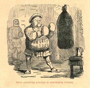 John Leech Illustrations Prints: Henry practising previous to challenging Francis, 1897. Creator: John Leech