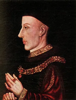English History Figures Prints: Henry V, (c1911). Creator: Unknown