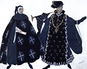 Images Dated 24th August 2005: Two Heralds, ballet costume design, 1911. Artist: Leon Bakst