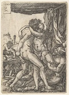 Hercules Fighting the Centaurs, 1577 Print