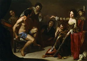 Hercules and Omphale, c. 1640. Artist: Cavallino, Bernardo (1616-1656) Hercules and Omphale, c. 1640. Artist: Cavallino, Bernardo (1616-1656)