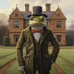 AI IMAGE - Toad Print, The Wind in the Willows, 2023