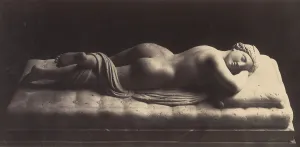 Bernini Gian Lorenzo Artwork Prints: The Hermaphrodite, ca. 1861. Creator: Robert MacPherson
