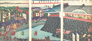 Hideyoshi and His Troops Leaving Nagoya Camp (Mashiba Hideyoshi ko nagoya jin saki Hideyoshi and His Troops Leaving Nagoya Camp (Mashiba Hideyoshi ko nagoya jin saki