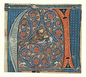 Historiated Initial from an antiphonal, about 1260-1270. Creator: Unknown