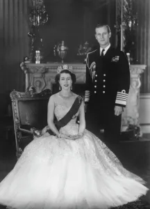 HM Queen Elizabeth II and HRH Duke of Edinburgh at Buckingham Palace, 12th March 1953 HM Queen Elizabeth II and HRH Duke of Edinburgh at Buckingham Palace, 12th March 1953