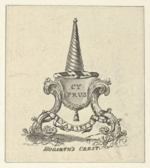Hogarth's Crest, ca. 1790. Creator: John Barlow Hogarth's Crest, ca. 1790. Creator: John Barlow