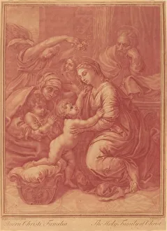The Holy Family of Christ, early 18th century. Creator: Elisha Kirkall The Holy Family of Christ, early 18th century. Creator: Elisha Kirkall