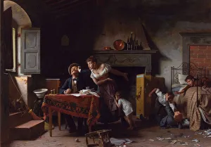 Home, Sweet Home. Artist: Saltini, Pietro (1839-1908) Home, Sweet Home. Artist: Saltini, Pietro (1839-1908)