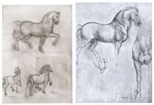 Horses, c1490-1510. Artist: Leonardo da Vinci Horses, c1490-1510. Artist: Leonardo da Vinci
