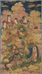 Prints of The Eight Hosts of Deva, Naga, and Yakshi, 1454. The grandest of the Buddhist mortuary rites is the Water-Land ( shuilu ) ritual Cleveland Prints: The Eight Hosts of Deva, Naga, and Yakshi Print, 1454