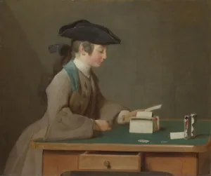 The House of Cards, c. 1736. Artist: Chardin, Jean-Baptiste Simeon (1699-1779) The House of Cards, c. 1736. Artist: Chardin, Jean-Baptiste Simeon (1699-1779)