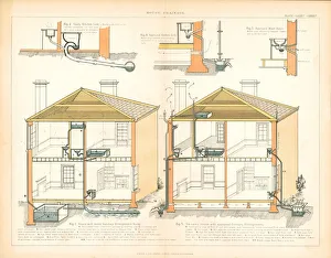 House Drainage Schematic Diagram Print