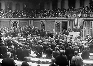 Capitol Building Architecture Prints: House of Representatives in Session, between c1910 and c1915. Creator: Bain News Service