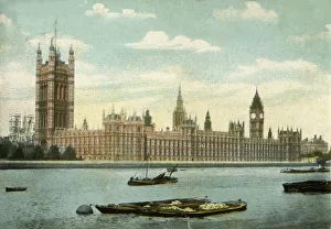 The Houses of Parliament, London, 1906. Creator: Unknown The Houses of Parliament, London, 1906. Creator: Unknown