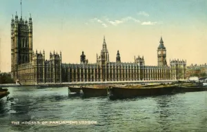 The Houses of Parliament, London, 1925. Creator: Unknown The Houses of Parliament, London, 1925. Creator: Unknown
