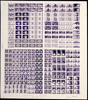 Experimental Huck Press Print, 1957