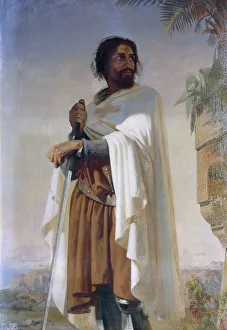 Hugues de Payens, Grand Master of the Knights Templar. Artist: Lehmann, Henri (1814-1882) Hugues de Payens, Grand Master of the Knights Templar. Artist: Lehmann, Henri (1814-1882)
