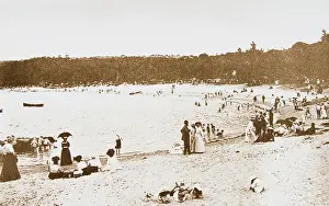 Australian Beach Scenes Prints: Hunters Beach, Balmoral, c1909. Creator: Unknown