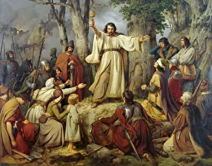 The Hussite Sermon, 1836. Creator: Lessing, Carl Friedrich (1808-1880) The Hussite Sermon, 1836. Creator: Lessing, Carl Friedrich (1808-1880)