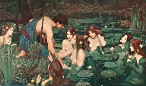 Colour Print of Hylas and the Nymphs, 1896