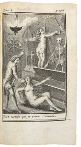 Illustration for La nouvelle Justine by Marquis de Sade, 1800 Illustration for La nouvelle Justine by Marquis de Sade, 1800