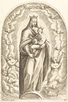French Heritage Art Pieces Prints: Immaculate Conception, 1608 / 1611. Creator: Jacques Callot