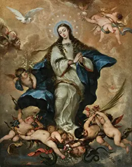 Baroque Fine Art Collection Prints: The Immaculate Conception, c1665. Creator: Antolinez, Jose (1635-1675)