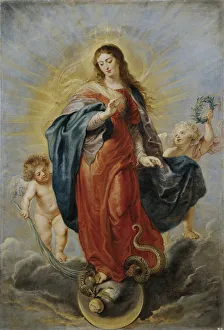 Rubens Artwork Prints: The Immaculate Conception, ca. 1628-1629. Artist: Rubens, Pieter Paul (1577-1640)