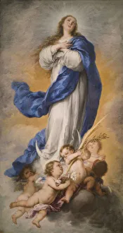 Bartolome Esteban Murillo Artist Prints: The Immaculate Conception of the Virgin, 1670s. Creator: Murillo, Bartolome Esteban