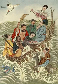 The Eight Immortals Crossing the Sea, 1922. Creator: Unknown The Eight Immortals Crossing the Sea, 1922. Creator: Unknown
