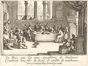 Jacques Callot Artist Prints: The Inheritance, 1635. Creator: Jacques Callot