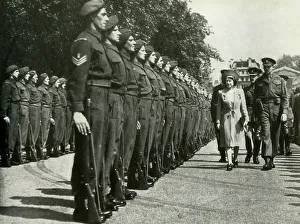 WWII Home Front Images Prints: Inspecting The Grenadier Guards - May, 1945, 1947. Creator: Unknown