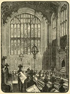 Our Own Country Book Illustrations Prints: Interior of the Chapel, 1898. Creator: Unknown