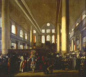Interior of the Portuguese Synagogue in Amsterdam, c. 1680 Interior of the Portuguese Synagogue in Amsterdam, c. 1680