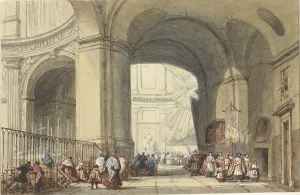 French Heritage Art Images Prints: Interior of the S. Roche in Paris