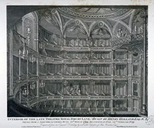 Interior of the Theatre Royal, Drury Lane, 1810. Artist: Thomas Dale Interior of the Theatre Royal, Drury Lane, 1810. Artist: Thomas Dale