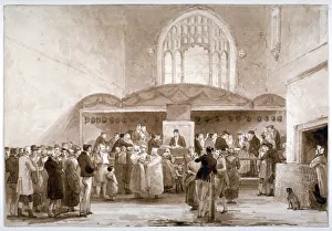 Christianity In England History Prints: Interior view of Guildhall Chapel, City of London, 1817. Artist: George Jones