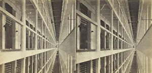 Interior View of Sing Sing Prison, 1860/69 Albumen Print