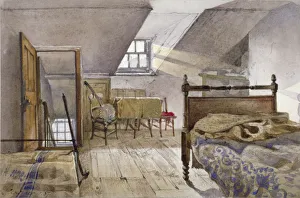 Southwark London Landmarks Prints: Interior view of Marshalsea Prison, Borough High Street, Southwark, London, 1887