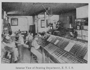 Interior View of Print Production Facility