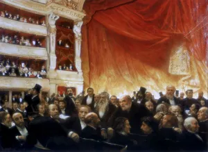 An Interval with the Comedie Francaise, 1886. Artist: Edouard Joseph Dantan An Interval with the Comedie Francaise, 1886. Artist: Edouard Joseph Dantan